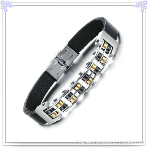 Men's Jewelry Leather Jewelry Leather Bracelet (HR3205)